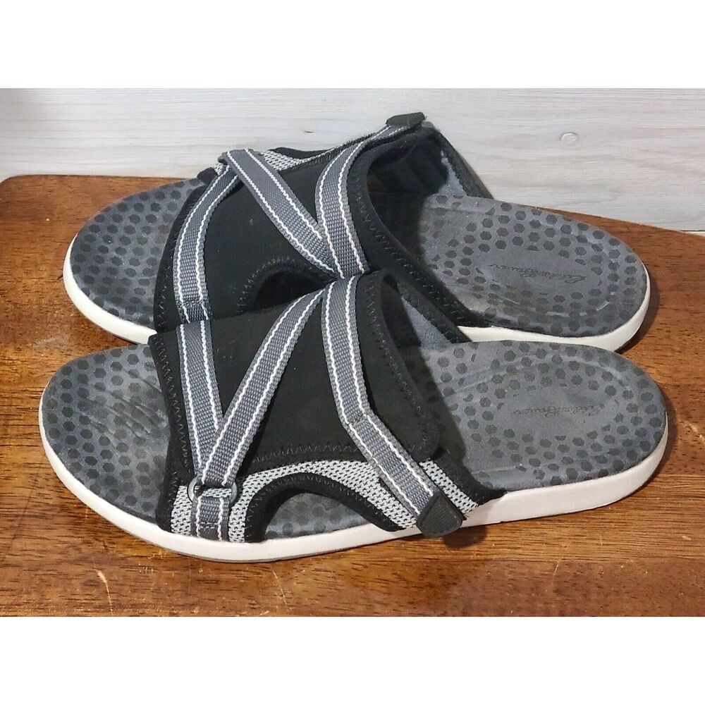 Eddie Bauer Saratoga Slide Sandal - Black Gray - Size 8.5 M